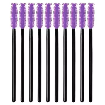 EVABOND Щеточка для ресниц винтовая круглая, силиконовая в упаковке