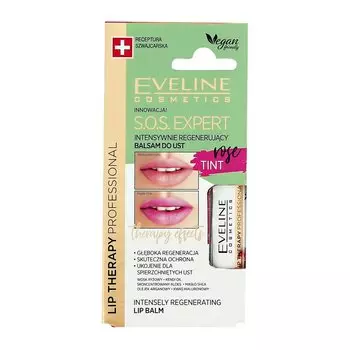 EVELINE Бальзам для губ S.O.S. EXPERT ROSE TINT
