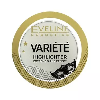 EVELINE Хайлайтер для лица прессованный VARIETE EXTREME SHINE EFFECT
