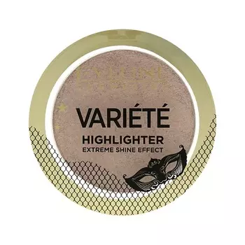 EVELINE Хайлайтер для лица прессованный VARIETE EXTREME SHINE EFFECT