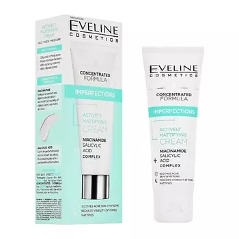 EVELINE Крем для лица CONCENTRATED FORMULA с ниацинамидом (матирующий)