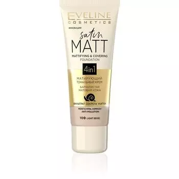 EVELINE Крем тональный для лица SATIN MATT