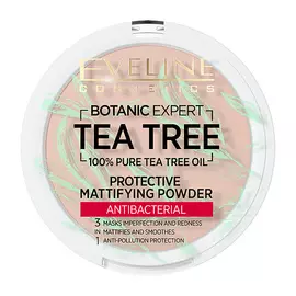 EVELINE Пудра компактная для лица BOTANIC EXPERT 3 в 1 антибактериальная матирующая