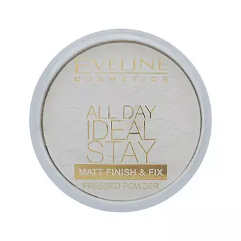 EVELINE Пудра компактная для лица матирующая All Day Ideal Stay Pressed Powder
