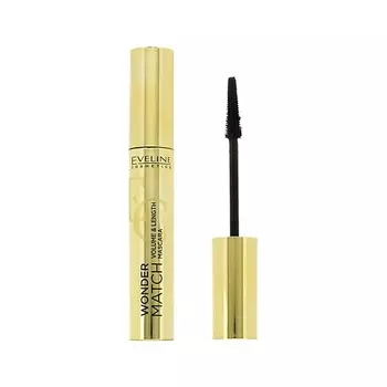 EVELINE Тушь для ресниц удлинение и объем WONDER MATCH