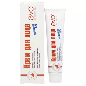 EVO LABORATOIRES Крем для лица с мочевиной 5% для всех типов кожи с признаками сухости 50.0