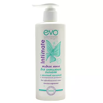EVO LABORATOIRES Жидкое мыло для интимной гигиены для чувствительной кожи молочная кислота рН 5,2 200