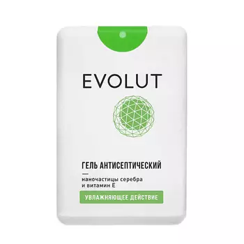 EVOLUT Гель антисептический с наночастицами серебра и витамином E, фронтальный спрей