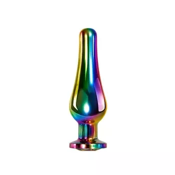 EVOLVED RAINBOW METAL PLUG MEDIUM Радужная анальная пробка средняя
