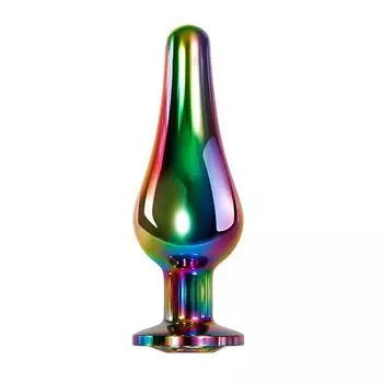 EVOLVED RAINBOW METAL PLUG SMALL Радужная анальная пробка малая