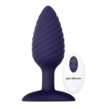 EVOLVED Zero Tolerance WICKED TWISTER Анальная пробка с вибрацией и пультом ДУ