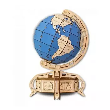 EWA ECO-WOOD-ART Деревянный конструктор 3D Глобус 1.0
