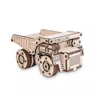 EWA ECO-WOOD-ART Деревянный конструктор 3D BELAZ MINI 1.0