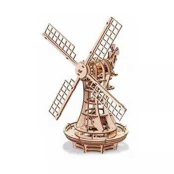 EWA ECO-WOOD-ART Деревянный конструктор 3D Ветряная мельница механическая 1.0
