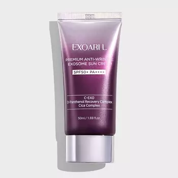 EXOARI L Солнцезащитный крем SPF50+ PA++++ с экзосомами Premium Anti-Wrinkle Exosomes Sun Cream