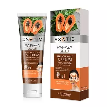 EXOTICMOOD Маска-плёнка и сыворотка для лица 2 в 1 с экстрактом папайи 100.0