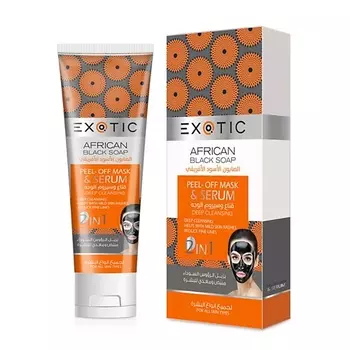 EXOTICMOOD Маска-плёнка и сыворотка для лица 2 в 1 с чёрным африканским мылом 100.0