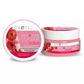 EXOTICMOOD Сахарный скраб для лица и тела Moroccan Snow White 300.0