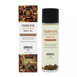 EXSENS Органическое массажное масло с камнями TIGER EYE MACADAMIA