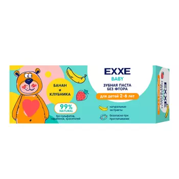 EXXE Baby Зубная паста "Банановый шейк"