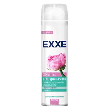 EXXE Гель для бритья Sensitive Silk effect, с экстрактом ромашки 200.0