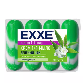 EXXE КРЕМ-МЫЛО "ЗЕЛЕНЫЙ ЧАЙ"