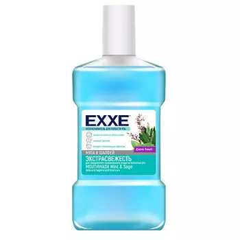 EXXE Ополаскиватель для полости рта "Экстра свежесть", (голубой), 500 мл 500.0