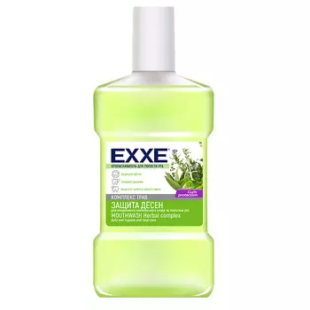 EXXE Ополаскиватель для полости рта "Защита десен" (зеленый), 500 мл 500.0