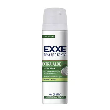EXXE ПЕНА ДЛЯ БРИТЬЯ "EXTRA ALOE" ВОССТАНАВЛИВАЮЩАЯ