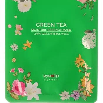 EYENLIP ENL MASK Essence Маска для лица тканевая GREEN TEA OIL MOISTURE ESSENCE MASK