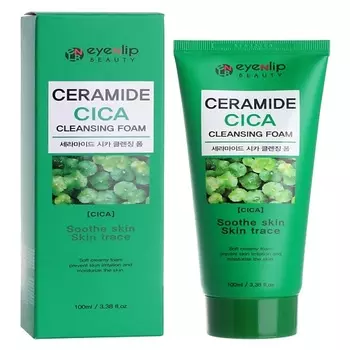 EYENLIP FOAM Пенка для лица с центеллой азиатской CERAMIDE CICA CLEANSING FOAM