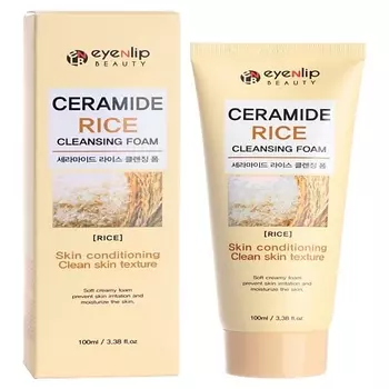EYENLIP FOAM Пенка для лица с рисом CERAMIDE RICE CLEANSING FOAM