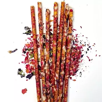 EZO Энергетические желтые свечи с цветами Вдохновение и действие 7 шт.