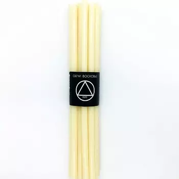 EZO Свечи восковые белые 100% воск, 15 шт.