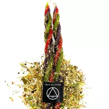 EZO Свечи восковые скрутка с травами "Карьерный рост", 2 шт.