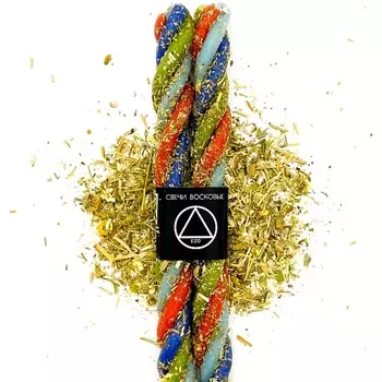 EZO Свечи восковые скрутка с травами "Силы стихий", 2 шт.