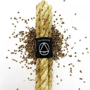 EZO Свечи восковые скрутка с травами "Женский оберег", 3 шт.