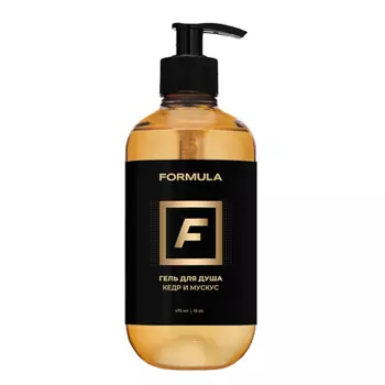 F Гель для душа Кедр и мускус FORMULA