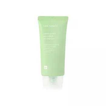 FACE REPUBLIC Крем для лица успокаивающий с AHA и BHA кислотами Calming care AHA/BHA moisturizer