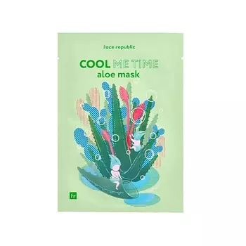 FACE REPUBLIC Маска для лица охлаждающая с алоэ Cool me time aloe mask