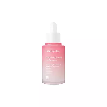 FACE REPUBLIC Сыворотка для лица придающая сияние с розовой водой Blooming forever rose serum