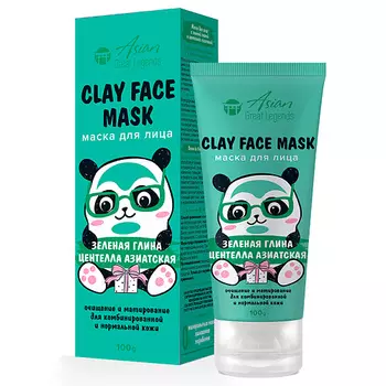 FAMILY COSMETICS Маска для лица с зеленой глиной и центеллой азиатской 100.0