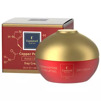 FAMIREL DEAD SEA Крем-лифтинг дневной с пептидами меди