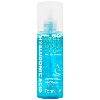 FARMSTAY Гель-спрей для лица с гиалуроновой кислотой Hyaluronic Acid Multi Aqua Gel Mist
