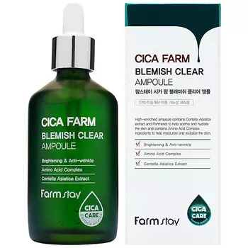 FARMSTAY Эссенция для лица ампульная с центеллой азиатской против несовершенств кожи Cica Farm Blemish Clear Ampoule