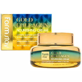 FARMSTAY Крем для лица питательный с золотом и коллагеном Gold Collagen Nourishing Cream