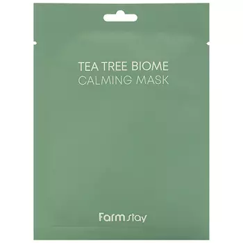 FARMSTAY Маска для лица тканевая с экстрактом чайного дерева Tea Tree Biome Calming Mask