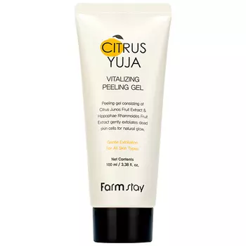 FARMSTAY Пилинг-гель для лица отшелушивающий с экстрактом юдзу Citrus Yuja Vitalizing Peeling Gel