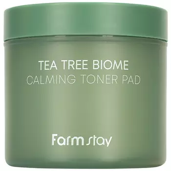 FARMSTAY Подушечки для лица успокаивающие с экстрактом чайного дерева Tea Tree Biome Calming Toner Pad