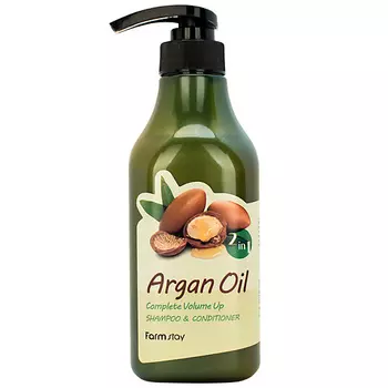 FARMSTAY Шампунь-кондиционер с aргановым маслом Argan Oil Shampoo & Conditioner